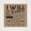"Forever" by Deb Strain, Ready to Hang Framed Print, White Frame