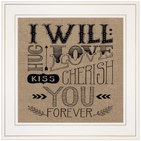 "Forever" by Deb Strain, Ready to Hang Framed Print, White Frame