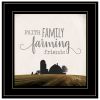 "Faith, Family, Farming Friends" by Marla Rae, Ready to Hang Framed Print, Black Frame