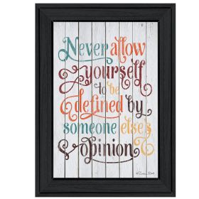 "Never Allow Yourself" by Susan Ball, Ready to Hang Framed Print, Black Frame