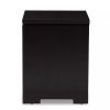 Bienna Modern and Contemporary Finished 1 Drawer Nightstand Dark Brown