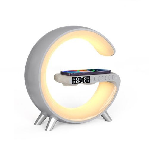 New Intelligent G Shaped LED Lamp Bluetooth Speake Wireless Charger Atmosphere Lamp App Control For Bedroom Home Decor New Intelligent G Shaped LED Lamp Bluetooth Speake Wireless Charger Atmosphere Lamp App Control For Bedroom Home Decor